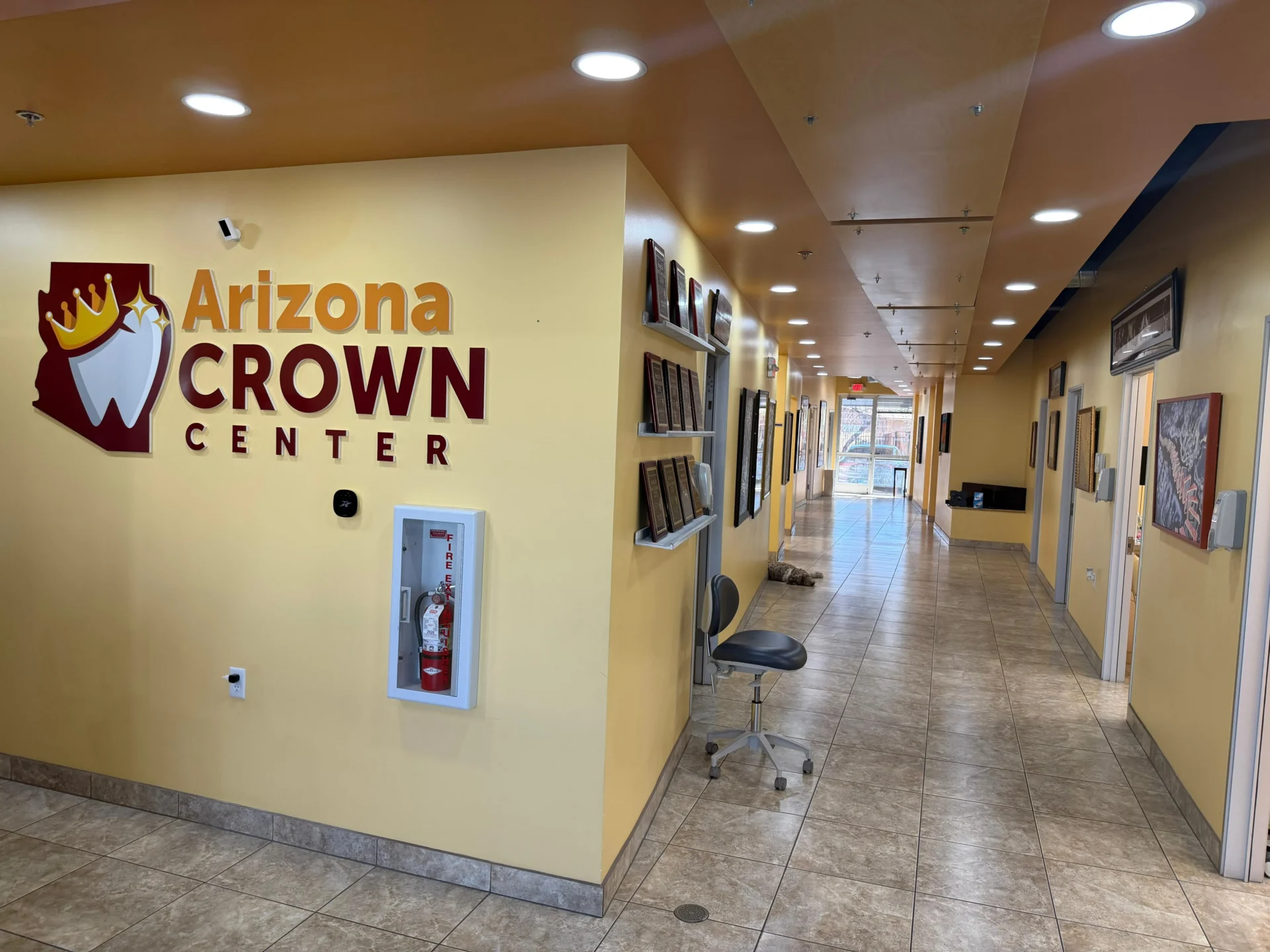 Interior hallway of Arizona Crown Center dental office at 15288 Brookside Lane, Surprise, AZ 85374